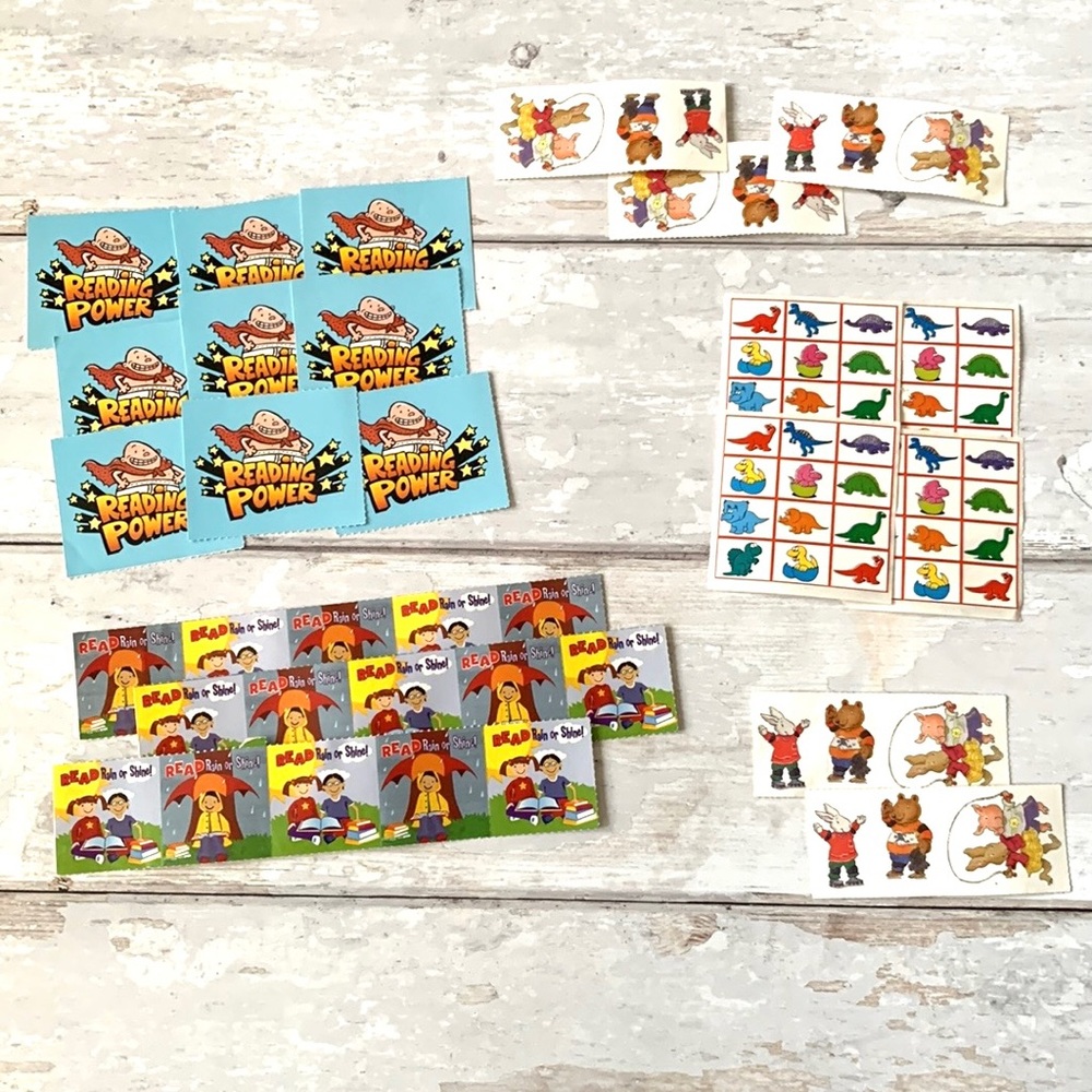Kids Book Characters Sticker Bundle Captain Underpants Dinosaurs Etc